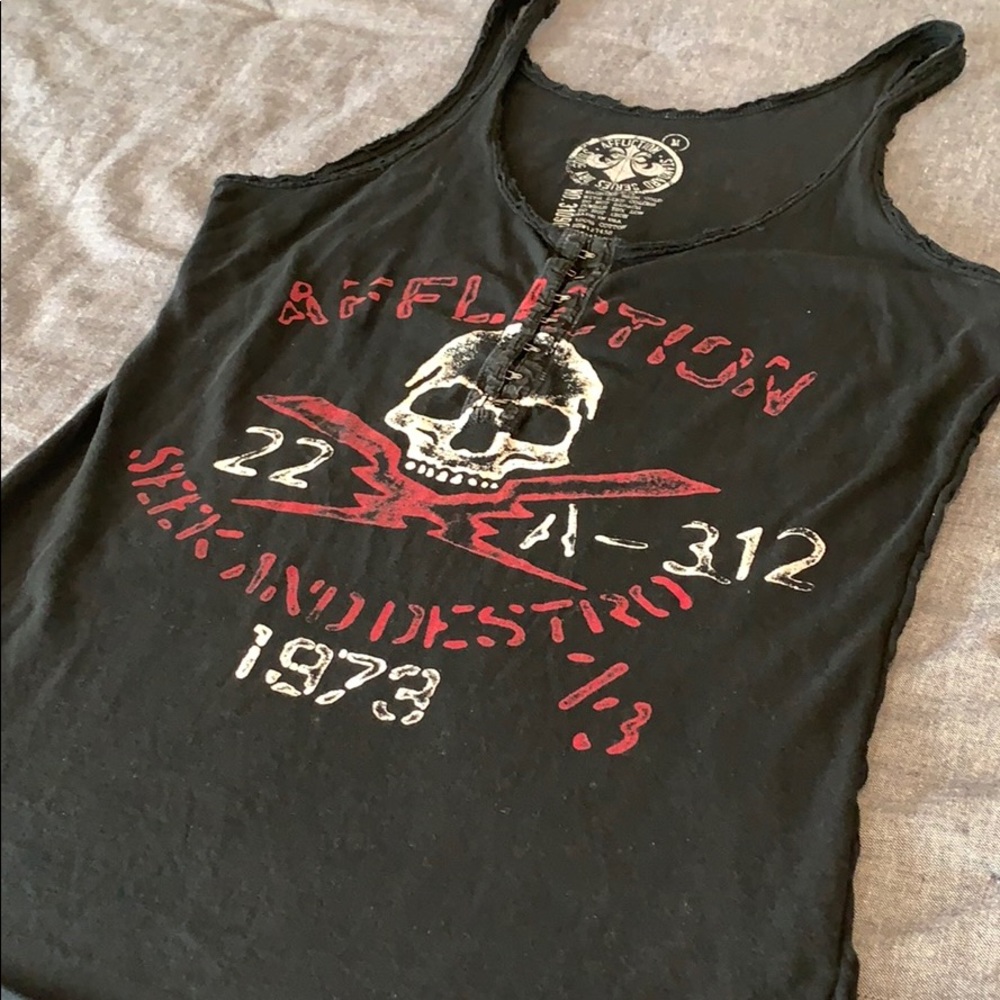 Affliction tank top size M
